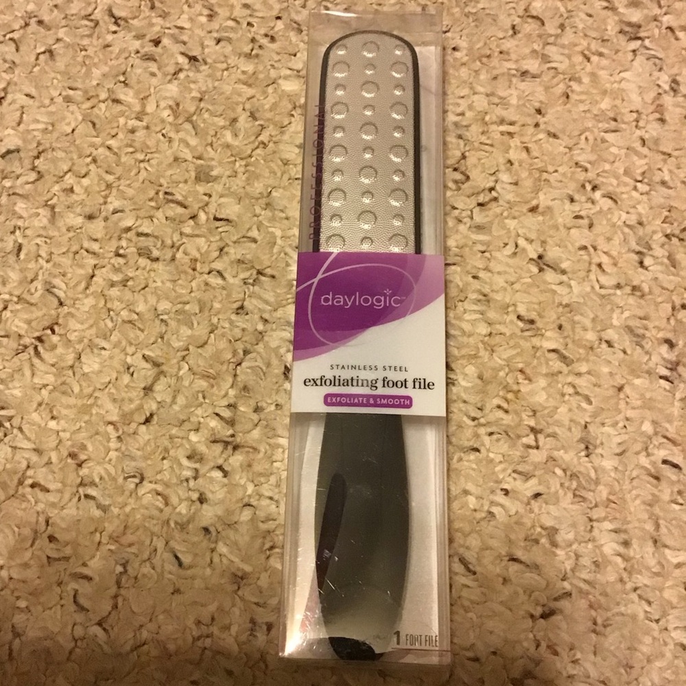 DAYLOGIC STAINLESS STEEL EXFOLIATING FOOT FILE NWT FEET